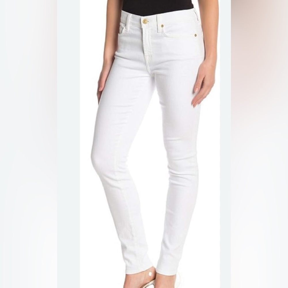 7 For All Mankind Women's Gwenevere Ankle Skinny Mid Rise Jean